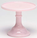 Cake Plate Pastry Tray/Cupcake Stand - Plain & Simple Pattern - American Made - Mosser Glass USA (6", Crown Tuscan) by Rosso+Glass