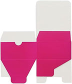 100 4 x 4 x 2" Fuchsia Cake Wedding Favors Boxes with Tuck Top for Wedding Party Birthday Candy Gifts Decorations - Image 3