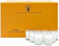 Hosley's 96 Pack of Ivory Unscented Clear Glass Filled Votive Candles by HOSLEY