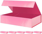PACKHOME Extra Large Pink Gift Box 17.5x11.3x4.3in with Magnetic Lid by PACKHOME