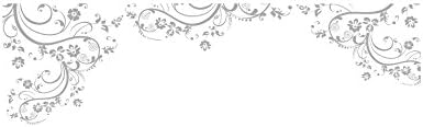 Silver Swirl Flower Floral Decal Design. Edge Wall Decal. #262A (100" X 29") #262A - Image 2