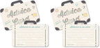 Big Dot of Happiness World Awaits - Suitcase Wish Card Travel Themed Graduation Party, Baby or Bridal Shower Activities - Shaped Advice Cards Game - Set of 20 (Pack of 2) by BigDotofHappiness