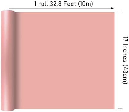 NESCCI Pink Matte Wrapping Paper,Solid Color Pearly-Lustre Paper,Gift Wrapping Paper,Perfect for Wedding,Valentine's Day,Birthday, Christmas,Baby Shower,DIY Bouquet (17 Inches X 32.8 Feet) (Pack of 3) - Image 2