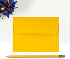 LUXPaper A2 Invitation Envelopes | Peel & Press | 4 3/8" x 5 3/4" | Sunflower Yellow | 80lb. Text | 250 Qty - Image 4