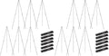 Nicpro 12 Pack 63 Inches Easel Stand for Sign, Black, with Carry Bags by Nicpro
