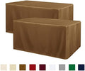 Obstal 2 Pack Table Clothes for 6 Foot Rectangle Tables, Coffee by Obstal