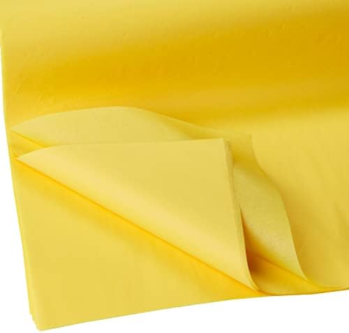Jillson Roberts Bulk 20 x 30 Inches Recycled Tissue, Yellow, 480 Unfolded Sheets (BFT12) by JillsonRoberts