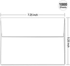 1000 Pack Goefun White A7 Envelopes Self Seal, 5.25" x 7.25" - Image 2