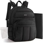BAGSMART Baby Diaper Bag with Waterproof Pad, Black by BAGSMART