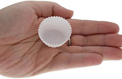 CybrTrayd No.4 Glassine Paper Approximately 12,500 Pieces – 1” Base, 3/4” Wall Candy Cups, White - Image 5