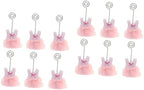 SHINEOFI 12 Pcs Pink Baby Shower Table Numbers Girl Baby Clothes Name Place Card Holders Clip Memo Clip Wedding Decorative Price Tag () by Unknown