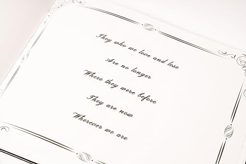 LIFETOO Ocean Funeral Guest Book w/Pen (12" x 8", 400+ Guests), Celebration of Life Guest Books, Memorial Service Guest Book Sign for Funerals | Guest Book for Funeral, Memory Book for Funeral Guest - Image 3