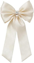 Meseey Giant Satin Bow 27x39 Inch Extra Large Decorative Bow for Christmas Tree Topper,Party,Home Wall,Baby Shower & Birthday Decor（Ivory by MeseeyRibbonBow
