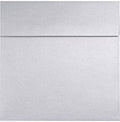 LUXPaper Square Invitation Envelopes | Peel & Press | 6 1/4" x 6 1/4" | Silver Metallic | 80lb. Text | 250 Qty by Envelopes.com