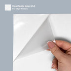 OnlineLabels 2.625" x 1" Rectangle Labels - Clear Matte - 25 Sheets - Image 2