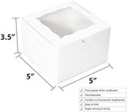 Cookie Boxes with Window 5x5x3.5 Inch 50 Pack - Image 2