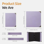 Vienrose DIY Scrapbook Photo Album Kit,12x12 Inch,60 Pages,Light Purple - Image 3