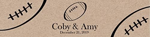 Football Themed Water Bottle Labels Great for Tailgate Wedding Party Birthday Baby Bridal Shower Kraft - Image 2