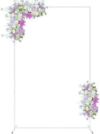 Fomcet White Square Backdrop Stand 6.6x4ft Metal Square Arch Stand by Fomcet