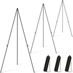 Display Black Easel Stand for Sign, Instant Tripod Collapsible Floor Easels - Image 7