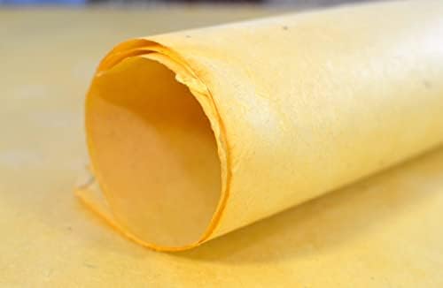 Kathmandu Valley Co. Handmade Lokta Decorative Wrapping Paper, Saffron by KathmanduValleyCo