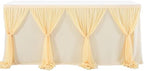 14ft Champagne Table Skirt Tulle Wedding Table Cloth Elegant Tutu Table Skirt Cover for Birthday Party Baby Shower Dessert Buffet Banquet Table Decorations - Image 3