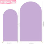 Wokceer Arch Backdrop Cover 7.2FT, 6FT Lavender Arch Covers Stretchy - Image 2