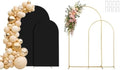 6FT,7.2FT Arch Backdrop Stand and Cover Set (Black) by Paxdeje
