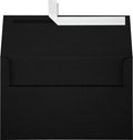 LUXPaper A10 Invitation Envelopes | Peel & Press | 6" x 9 1/2" | Black Linen | 80lb. Text | 1,000 Qty by LUXPaper