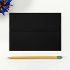 LUXPaper A7 Invitation Envelopes | Peel & Press | 5 1/4" x 7 1/4" | Midnight Black | 80lb. Text | 500 Qty - Image 4