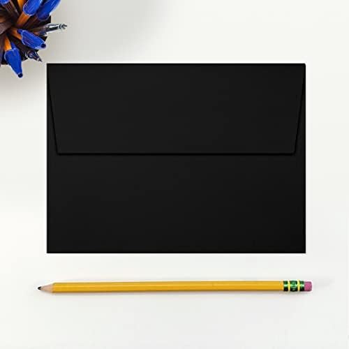 LUXPaper A7 Invitation Envelopes | Peel & Press | 5 1/4" x 7 1/4" | Midnight Black | 80lb. Text | 500 Qty - Image 4
