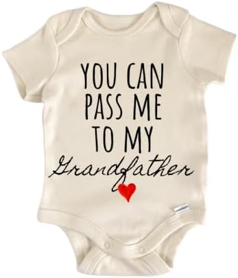 Grandfather Announcement Baby Gift Baby Bodysuit by NorthForkForager