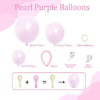 Burgundy Pink Balloon Garland Double Stuffed Pastel Light Pink Gold Balloon Arch Kit With Long Balloons for Birthday Graduation Bridal Wedding Baby Shower Party Decorations - Image 5