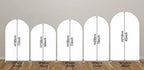 Farm Themed Arched Backdrop CoversRed Plaid Arched Stretchy Background for Birthday Parties Baby Shower Decoration Double-Sided Arch Props GX-246-4x7ft - Image 3