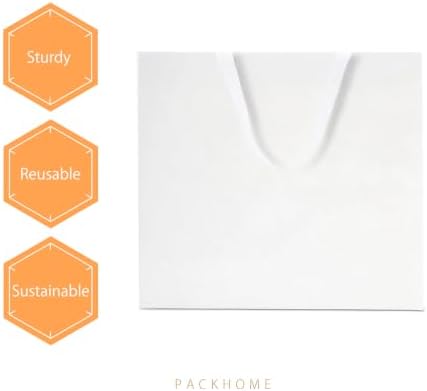 PACKHOME 6 Extra Large White Gift Bags with Handles 17.5x6x16in - Image 4