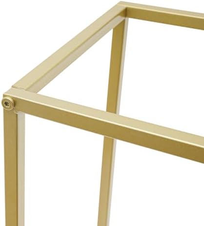 Balloon Arch Kit - Balloon Arch Stand 6.56 Ft & 2 Flower Stand Sets 9.45"x9.45"x23.62",Half Arch Balloon Stand with Base for Floor,Ideal for Weddings, Baby Showers, and Birthday Parties (Gold) - Image 5