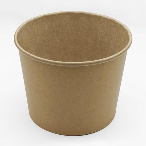 Karat Double Poly Lined Paper Soup Containers - Leak-Proof Food Storage for Hot or Cold Meals - Ideal for Ice Cream, Soup, Salad - Case of 600 (32oz) - Image 7