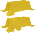 Fokitut 2 Pack Waterproof Rectangle Tablecloth, 90x156 Inch,Stain Resistant and Wrinkle Polyester Table Cloth, Fabric Table Cover for Kitchen Dining, Wedding, Party, Holiday Dinner-Yellow by BalsaCircle