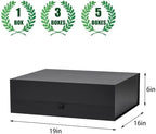 Extra Large Black Gift Box 5 Pack 19x16x6 Inches,Gift Boxs for Presents with Lid Magnetic Closure Collapsible,Groomsman Proposal Box,Birthday, Christmas,for Clothes and Large Gifts - Image 4