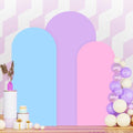 Wedding Arch Cover Set of 3 Arch Backdrop Cover 6FT 5FT 4FT Spandex Backdrop Cover for Arches Stand Balloon Arched Stand Cover Rainbow for Birthday Party Baby Shower Banquet Arches Decorations by PATYDEST