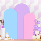 Wedding Arch Cover Set of 3 Arch Backdrop Cover 6FT 5FT 4FT Spandex Backdrop Cover for Arches Stand Balloon Arched Stand Cover Rainbow for Birthday Party Baby Shower Banquet Arches Decorations by PATYDEST