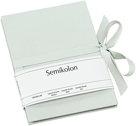 Semikolon - Leporello Grande Photo Album with Black Pages for Photos 5" x 7", Moss by Semikolon
