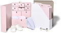 Savor I Baby Deluxe Box | Acid-Free Newborn Keepsake & Memory Organizer with 52 Labels, 9 Drawers, 8 File Folders | Gift for Pregnancy, Gift for Mom & Baby Shower, Pink, No Customization by Savor
