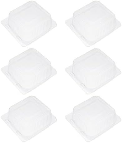 PRETYZOOM Baking Packaging Boxes 100Pcs PVC for Muffins Cookies by PRETYZOOM