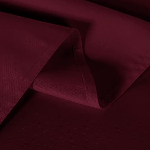 sancua 2 Pack Burgundy Tablecloths 60x120 Inch for 8 Feet Rectangle Tables - Image 5