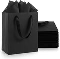 Epoesch 30 Pack Black Small Gift Bags with Handles and 30 Tissue Papers by Unknown