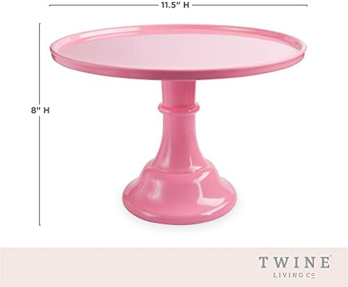 Twine Pink Melamine Cake Stand, Cupcake Stand, Home Decor, Food Service, Dessert Accessory, Pink, Set of 1 - Image 5