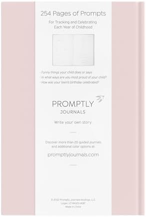 Promptly Journals, A Complete Childhood History: From Pregnancy to 18 Years Old (Powdered Lilac, Purple, Leatherette) | Baby Book and Pregnancy Journal | Baby Memory Book - Image 2