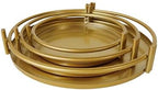 Gold 3Pcs Nesting Metal Cake Plate Stand Set 8" 10" 12" Dessert - Image 7