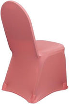 YOUR CHAIR COVERS - 6 Pack Coral Stretch Spandex Banquet Chair Covers - Wedding Slip Premium Quality Cover - Image 3